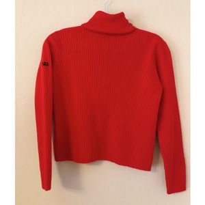 DKNY Red Turtleneck